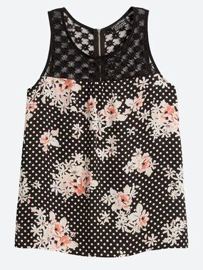 [Papermoon] Paulette Lace Detail Blouse Tank Top